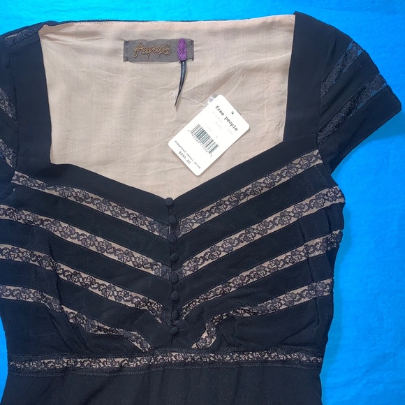 🎉🥂NWT |•FREE PEOPLE•| LAST ONE, SZ 4 LEFT • Retro Inspired Mini Dress - Picture 2 of 14